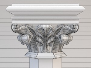 gothic column cnc Modelo 3D