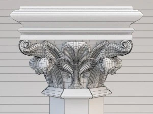 gothic column cnc 3D Model
