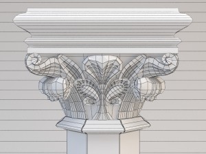 gothic column cnc Modelo 3D