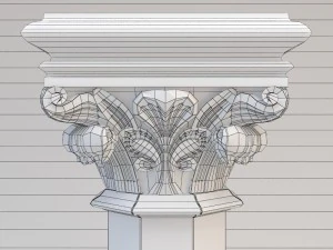 gothic column cnc 3D Model