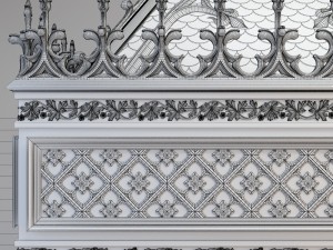 gothic fireplace cnc 3D मॉडल