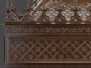 gothic fireplace cnc 3D मॉडल