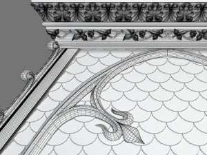 gothic fireplace cnc 3D मॉडल