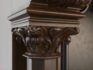 gothic fireplace cnc 3D मॉडल