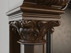 gothic fireplace cnc 3D Model