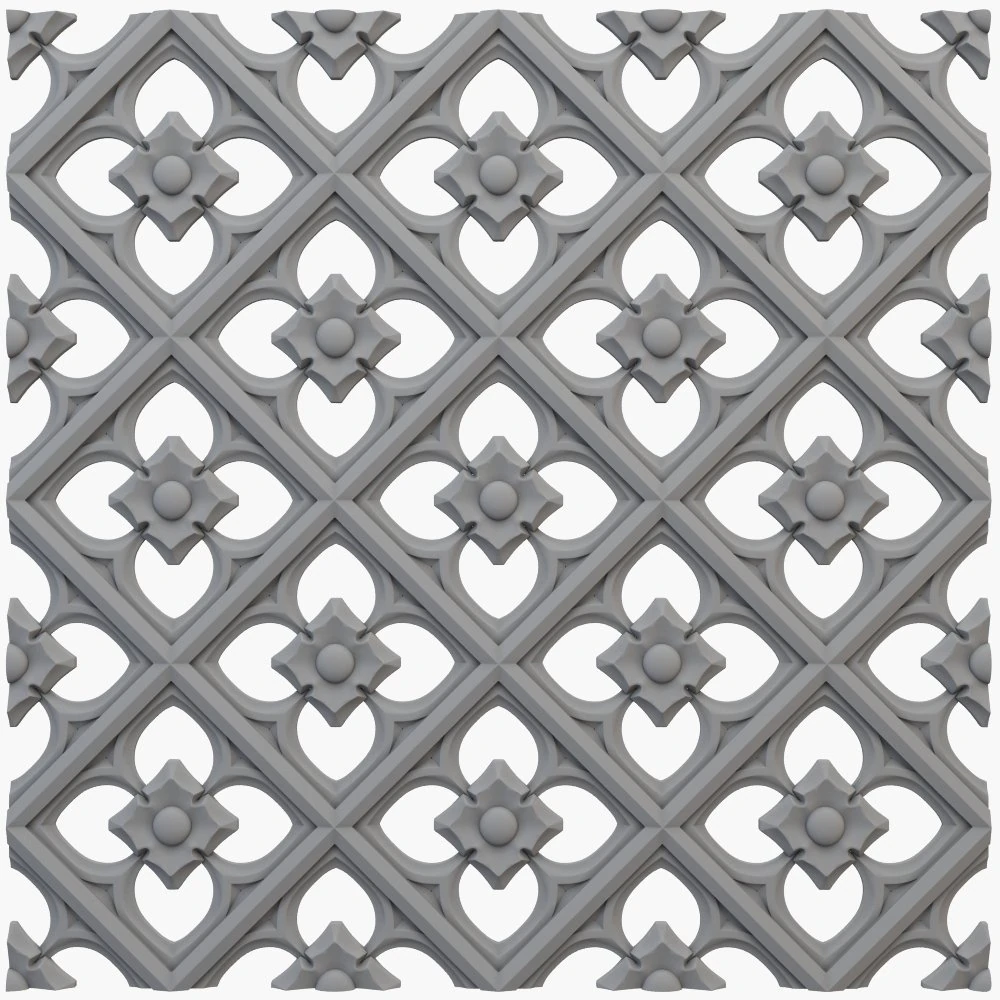 gothic pattern cnc 3D Print Model .c4d .max .obj .3ds .fbx .stl .blend
