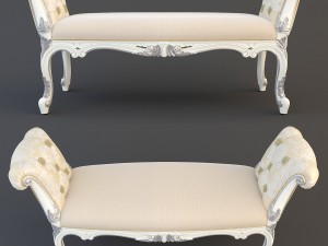 classical banquette Model 3D