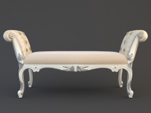 classical banquette 3D 模型