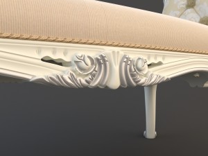 classical banquette 3D 模型
