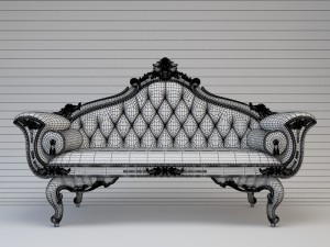wedding sofa cnc 3D Model