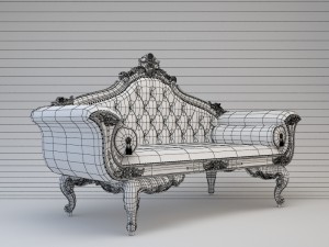 wedding sofa cnc 3D Model