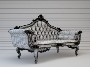 wedding sofa cnc 3D Model