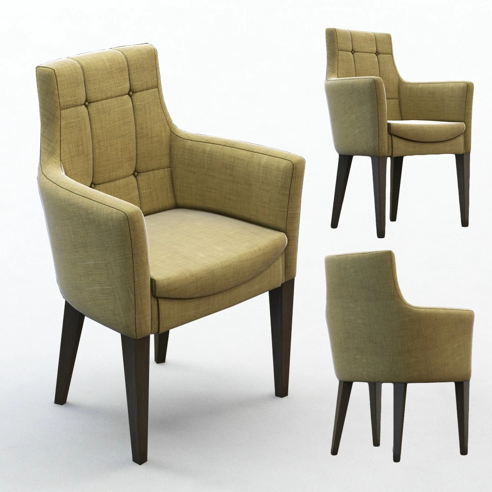 nina armchair 3D Model .c4d .max .obj .3ds .fbx .stl .blend 