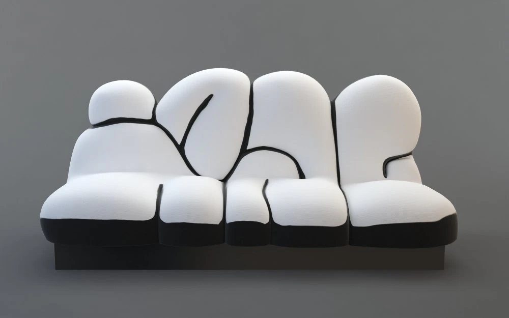 sofa graffiti 3D Model .c4d .max .obj .3ds .fbx .stl .blend 