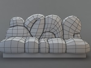 sofa graffiti 3D मॉडल