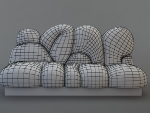 sofa graffiti 3D मॉडल