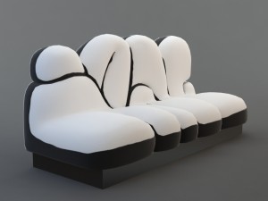 sofa graffiti 3D मॉडल