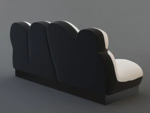 sofa graffiti 3D Model