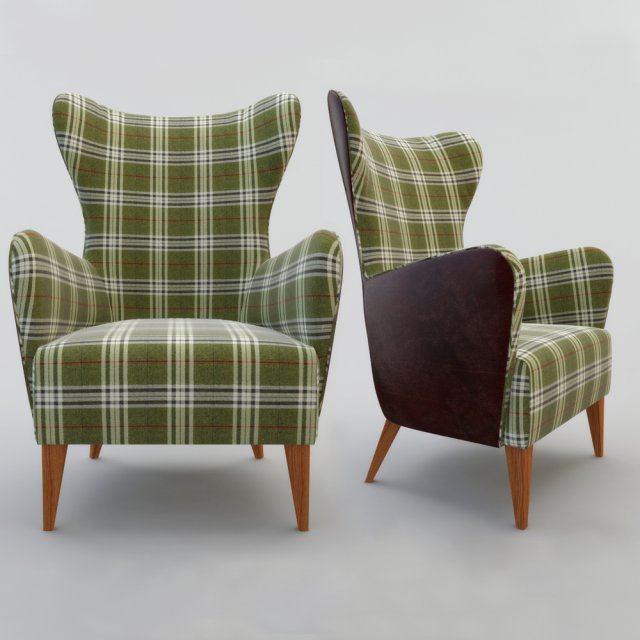 duke arm chair Modelo 3D .c4d .max .obj .3ds .fbx .stl .blend 
