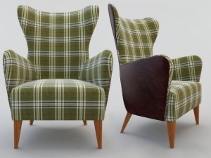 duke arm chair Model 3D