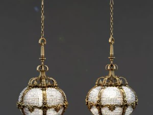 palace hotel chandelier 3D Model