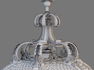 palace hotel chandelier 3D Модель