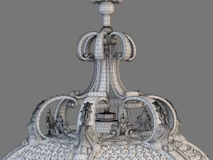 palace hotel chandelier 3D Model