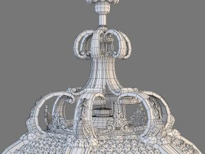 palace hotel chandelier 3D Model
