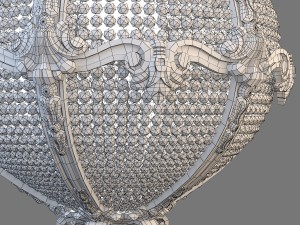 palace hotel chandelier 3D Модель