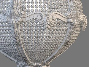 palace hotel chandelier 3D Model