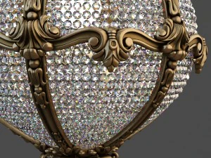 palace hotel chandelier 3D Model