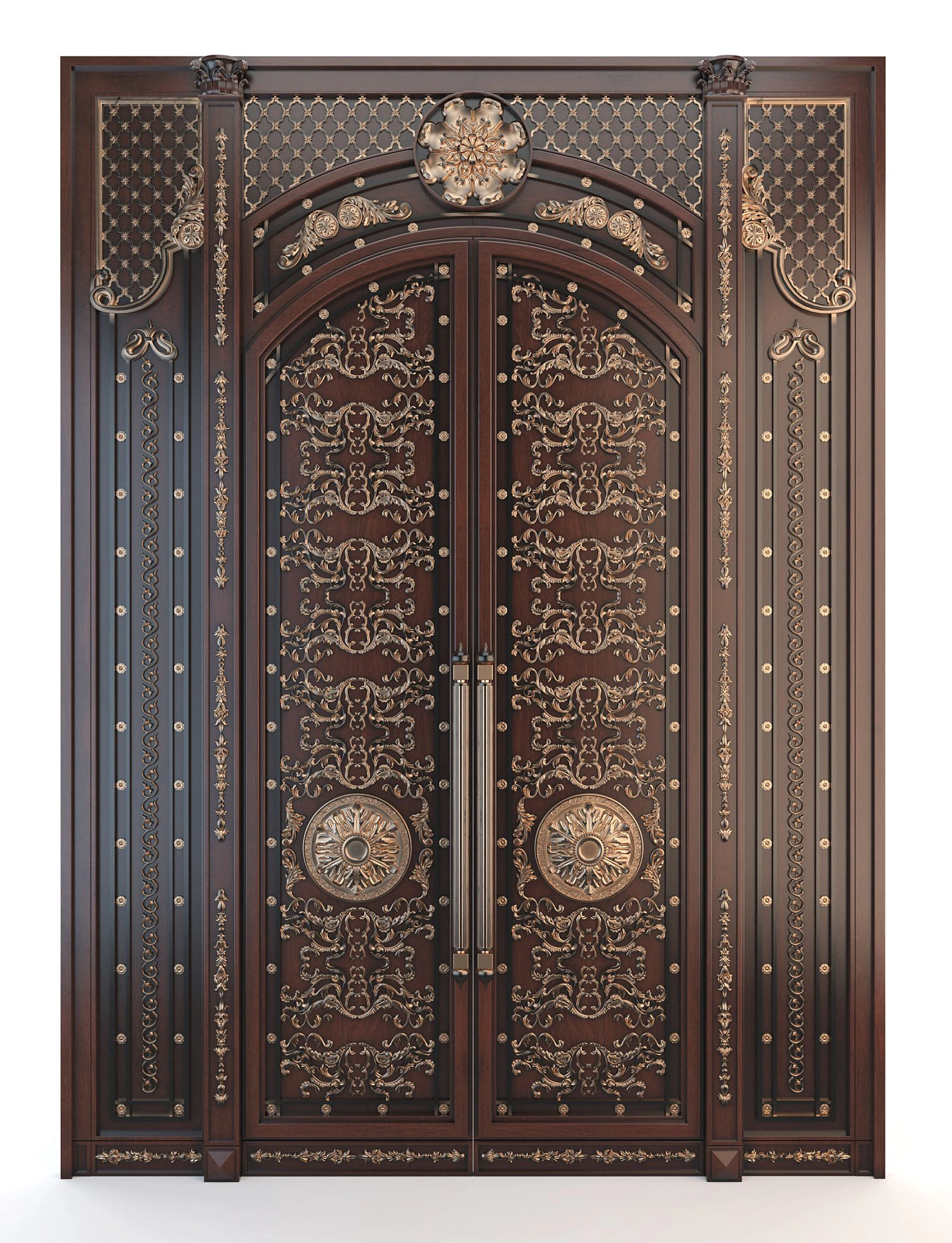 classic door 3D Model .c4d .max .obj .3ds .fbx .stl .blend 