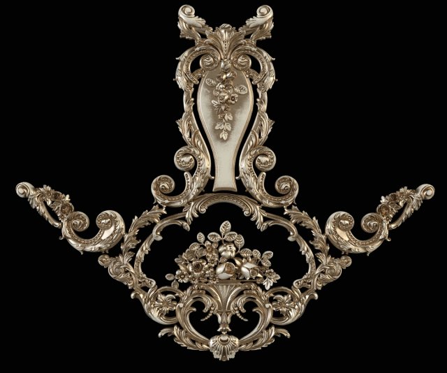 cartouche 3D Model .c4d .max .obj .3ds .fbx .stl .blend 