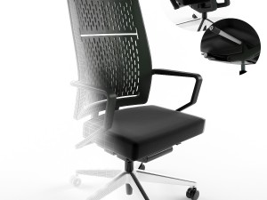 office chair keilhauer run Model 3D