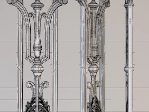iron baluster 3D Print Model