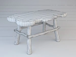 table of juniper 3D Model