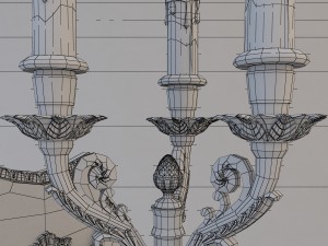 winged victory bronze wall sconce 3D मॉडल