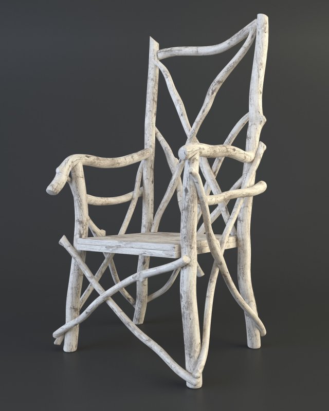 tale old chair 3D मॉडल .c4d .max .obj .3ds .fbx .stl .blend 