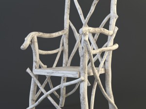 tale old chair Model 3D