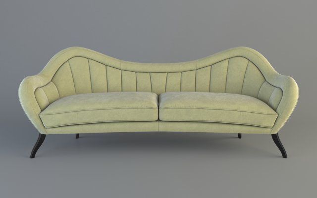 sofa hermes 3D Model .c4d .max .obj .3ds .fbx .stl .blend 
