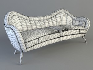 sofa hermes 3D Model