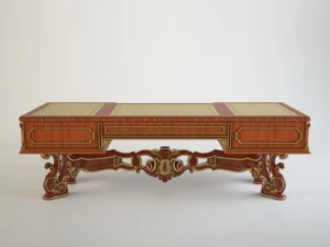boss table with stand 3D Model