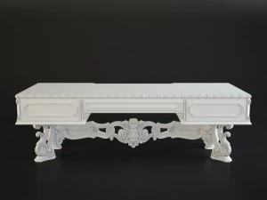 boss table with stand 3D Model