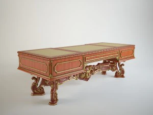 boss table with stand 3D Model