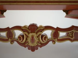 boss table with stand 3D Model
