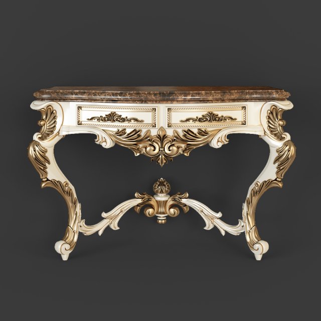 classical console table for cnc 3D 模型 .c4d .max .obj .3ds .fbx .stl .blend 