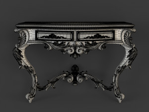 classical console table for cnc 3D 模型
