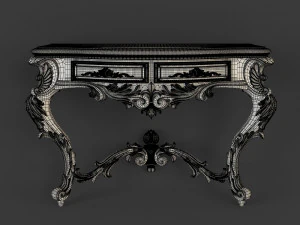 classical console table for cnc 3D Model