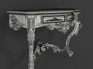 classical console table for cnc 3D 模型