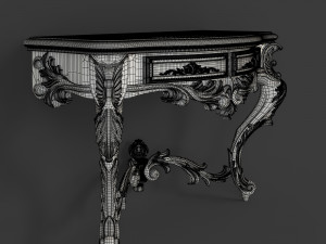 classical console table for cnc 3D 模型